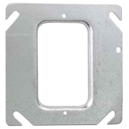 Steel City 52C36-10 1-Gang Square Device Cover, 4x1/4 RSD, Steel (10-Pack)