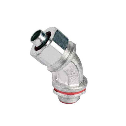 Steel City 45 Degree Malleable Iron Liquid Tight Connector
