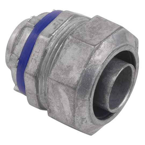 Steel City LT Straight Connector, Liquidtight Flex Metal, DC, Insulated