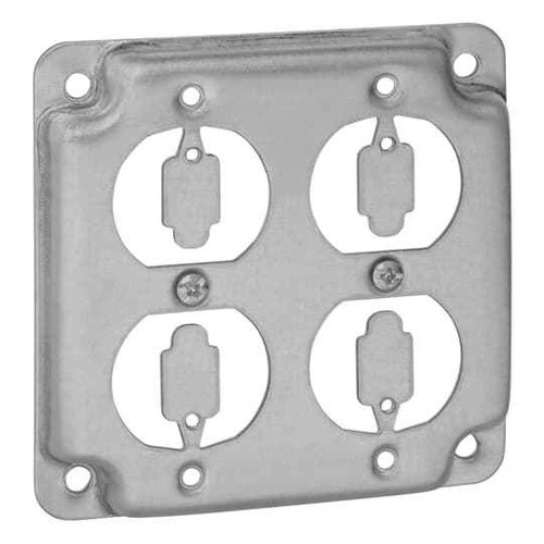 Steel City RS8-10 4 SQ Raised Surface Cover 2X Duplex Receptacle