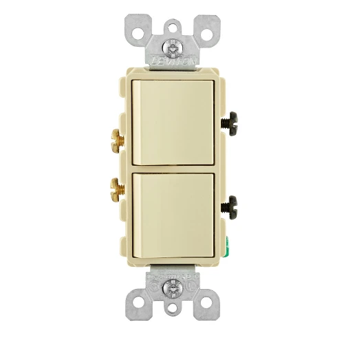 "Leviton Commercial-Grade Single-Pole AC Toggle Switch"