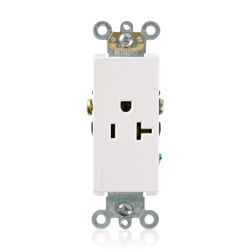 Leviton 16341 Decora 5-20R Duplex Receptacle, Pack of 100