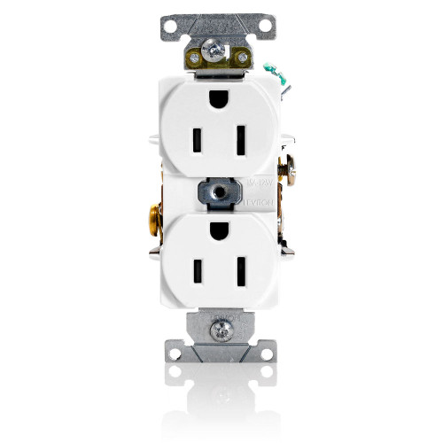 Leviton Duplex Receptacle Outlet, Residential Grade Wiring Device