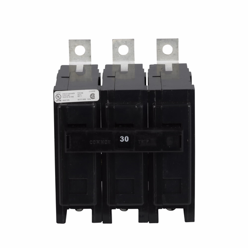 Eaton BAB Series Quicklag Thermal-Magnetic Circuit Breaker, 3-Pole, 240V