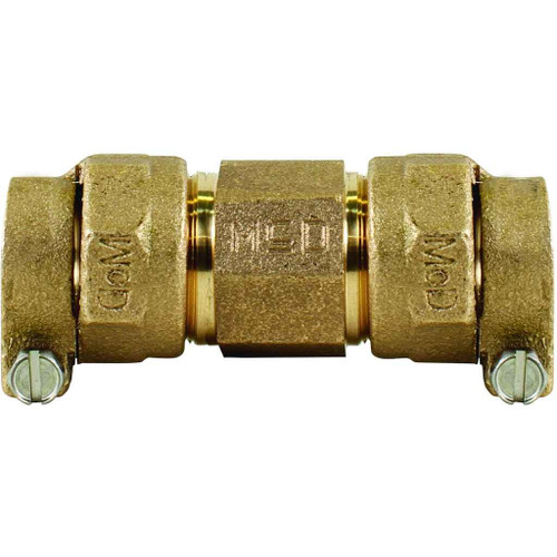 A.Y. McDonald 5141-134 Lead-Free 1" x 3/4" CTS Compression Coupling