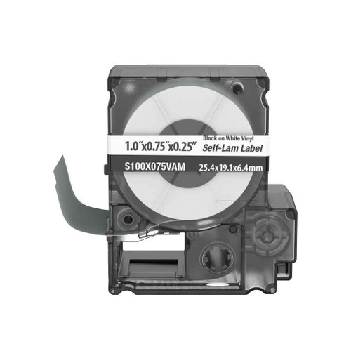Panduit S100X Self-Laminating Cable Marking Label, White Vinyl