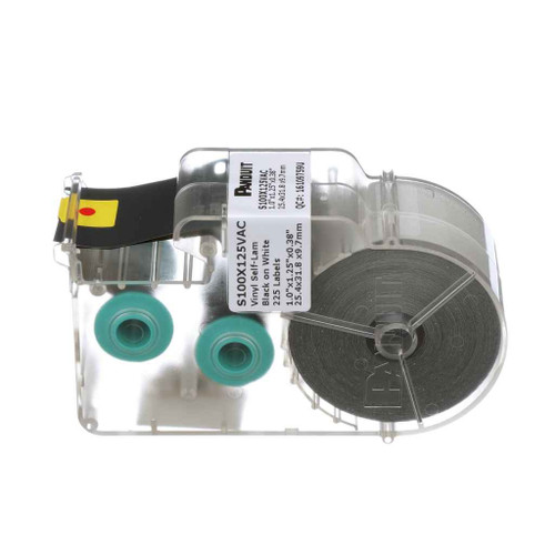 Panduit S100X Self-Laminating Cable Label, White Vinyl