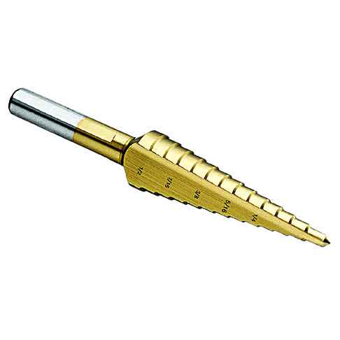 Ideal Industries Step Drill Bit with Titanium Nitride Coating