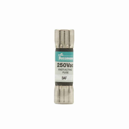 Bussmann BAF Series Fast-Acting Midget Fuse, Ferrule End, 250V