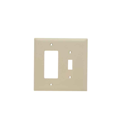 Pass & Seymour TradeMaster Jumbo Two-Gang Toggle/Decorator Combination Wallplate