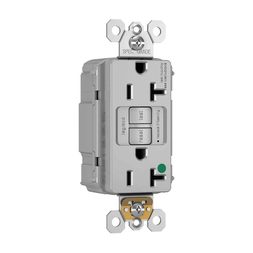 Pass & Seymour PT2097HG PlugTail Hospital Grade 20A Self-Test GFCI Duplex Receptacle