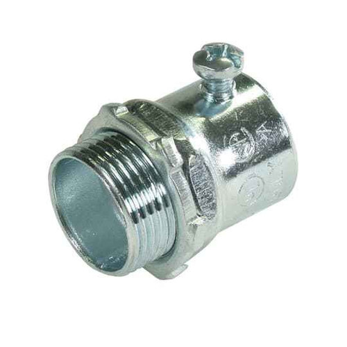 Steel City EMT Connector with Set Screw - Steel Construction