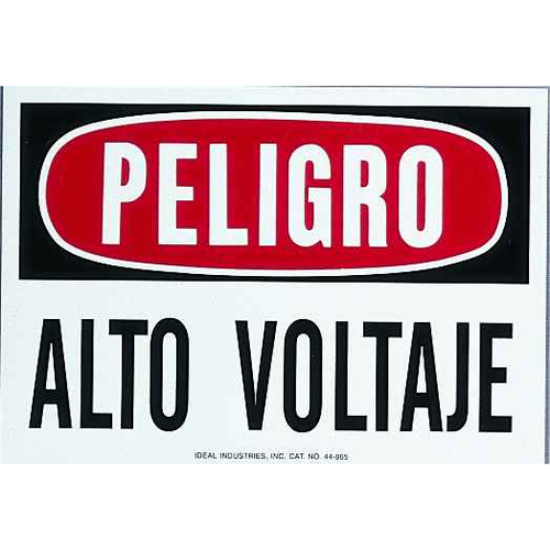 IDEAL Industries Danger High Voltage Keep Out Safety Sign