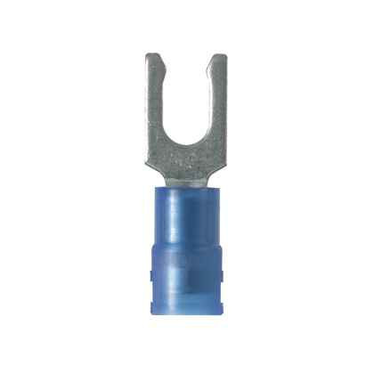 Panduit Pan-Term PNF14 Series Fork Terminal, 16-14 AWG, Nylon-Insulated, 1000-Pack