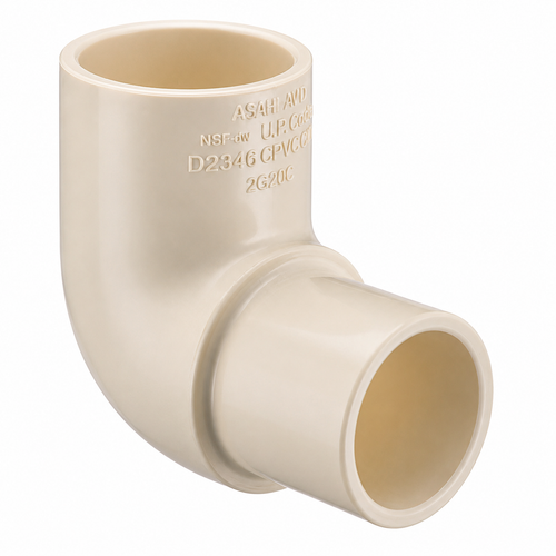 Spears CPVC CTS 90° Street Elbow, Spigot x Socket