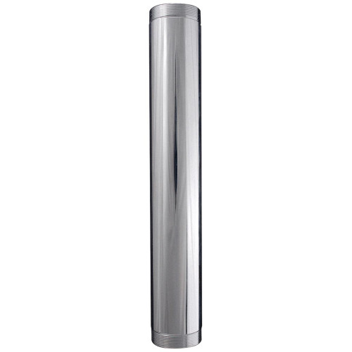 Sioux Chief 24029 Threaded Both-Ends Tubular Waste Tube, Chrome-Plated 20GA Steel