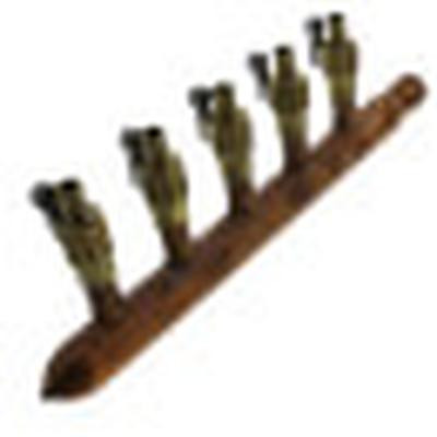Sioux Chief 0672XV4L 4-Branch Male Sweat Manifold with Valve Center