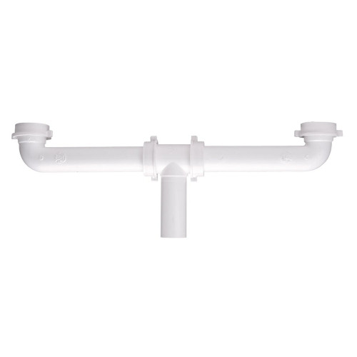 Sioux Chief 230-300616101 Center Outlet Slip Joint Tee, 1-1/2" x 16", White