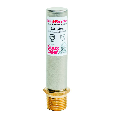 Sioux Chief 660-G2B Mini-Rester Water Hammer Arrester, 1/2" MIP, No-Lead