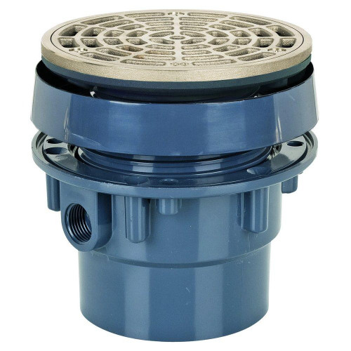 Sioux Chief Finish Line 832-35PNRV 5.5" Top Floor Drain, Cast Iron No-Hub Connection