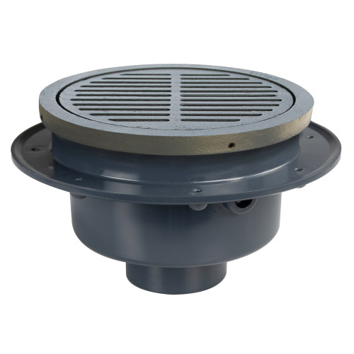 Sioux Chief 860-3PI FAT MAX PVC Floor Drain with Round Grate