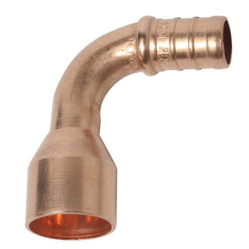 Sioux Chief 632X335 3/4" Sweat x PEX 90° Short Radius Copper Elbow