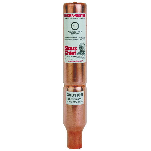 Sioux Chief HYDRA-RESTER Series Water Hammer Arrester, ASSE 1010 Certified