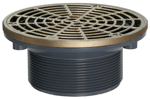 Sioux Chief 842-4LNR Adjustable ABS Floor Drain with Nickel-Bronze Strainer