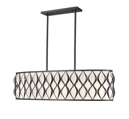 Z-Lite 1948-42L-MB Harden 10-Light Linear Chandelier