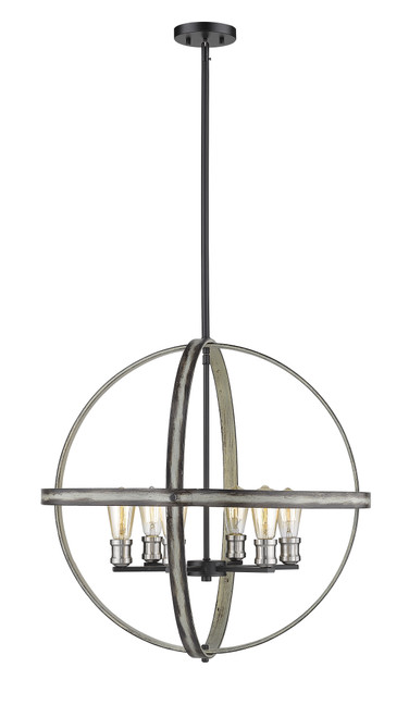 Z-Lite 472B26-ABB Kirkland 6-Light Chandelier