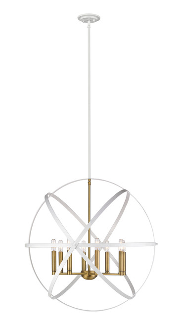 Z-Lite 463-30HWH-OBR Cavallo 8-Light Chandelier