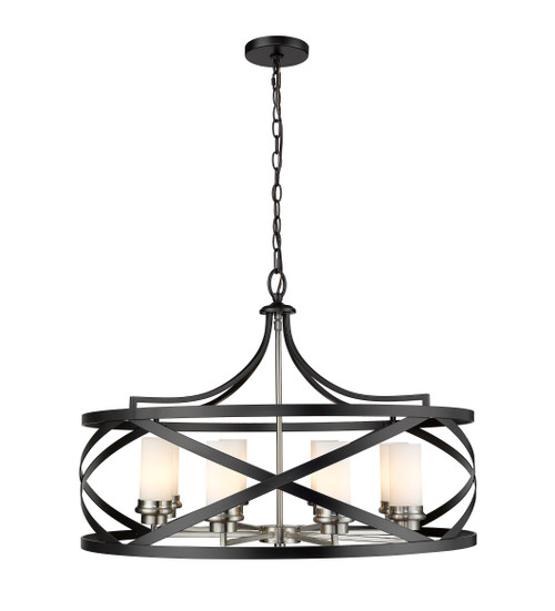 Z-Lite 481P30-MB-BN Malcalester 8-Light Chandelier