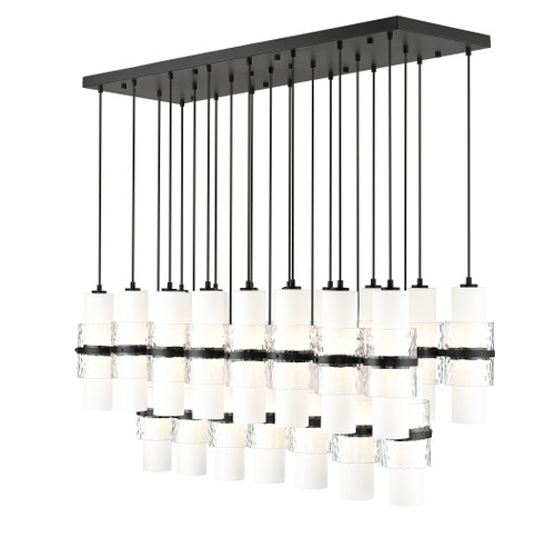 Z-Lite 1946P-23L-MB Cayden 23-Light Linear Chandelier