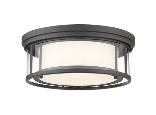 Z-Lite 426F16-BRZ Willow 3-Light Flush Mount