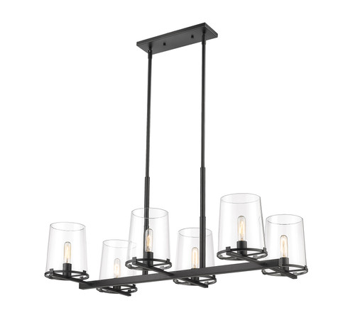 Z-Lite 3032-6L-MB Callista 6-Light Linear Chandelier