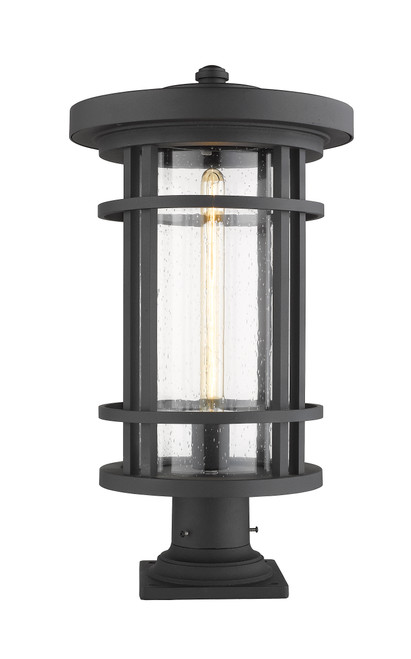 Z-Lite 570PHXL-533PM-BK Jordan Single Light Outdoor Pier Mounted Fixture