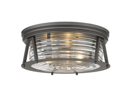 Z-Lite 491F3-BRZ Cape Harbor 3-Light Flush Mount