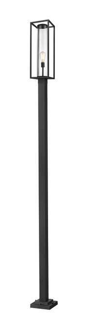 Z-Lite 584PHBS-536P-BK Dunbroch Single Light Outdoor Post Mounted Fixture