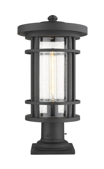 Z-Lite 570PHB-533PM-BK Jordan Single Light Outdoor Pier Mounted Fixture