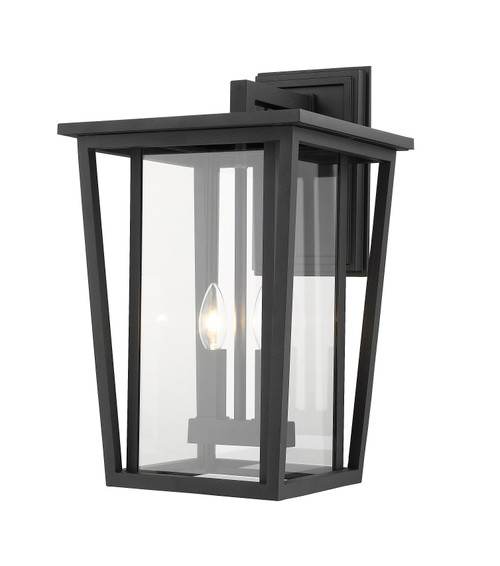 Z-Lite 571B-BK Seoul 2-Light Outdoor Wall Light