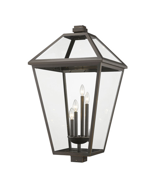 Z-Lite 579PHXLXS-ORB Talbot 4-Light Outdoor Post Mount Fixture