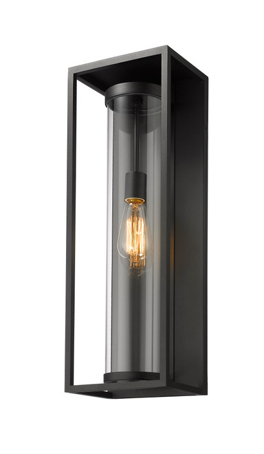 Z-Lite 584B-BK Dunbroch Single Light Outdoor Wall Light