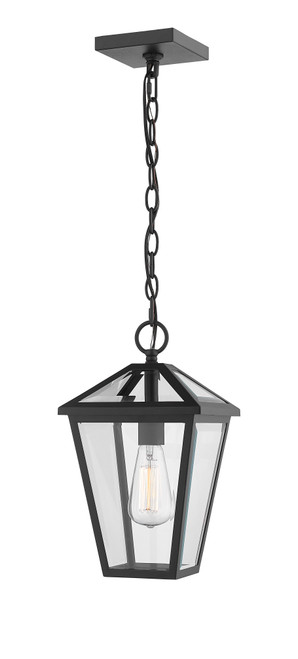 Z-Lite 579CHM-BK Talbot Single Light Outdoor Chain Mount Ceiling Fixture