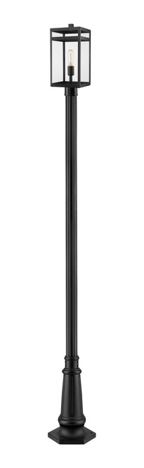 Z-Lite 596PHMR-557P-BK Nuri Single Light Outdoor Post Mounted Fixture