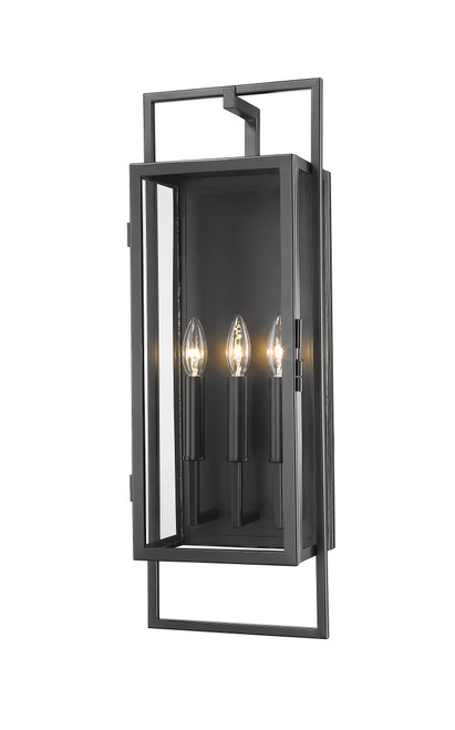 Z-Lite 598B-BK Lucian 3-Light Outdoor Wall Light