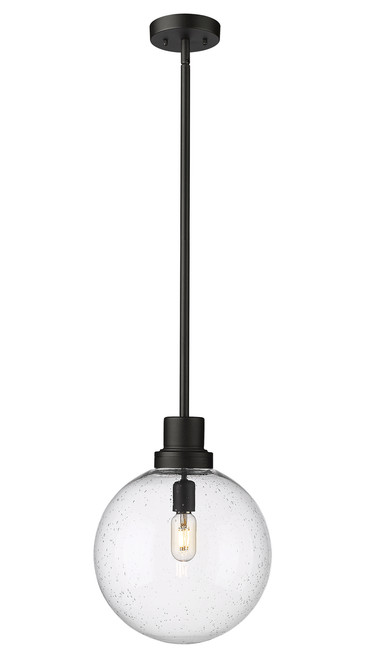 Z-Lite 599P12-BK Laurent Single Light Outdoor Pendant