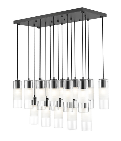 Z-Lite 824P-17L-MB Alton 17-Light Linear Chandelier