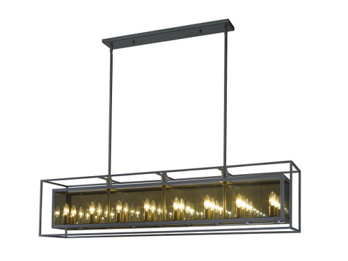 Z-Lite 802-56L-MC Infinity 16-Light Linear Chandelier