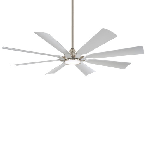 Minka Aire F756L - Future - 65" Wet Location With LED Light - 8 Blade Outdoor Ceiling Fan