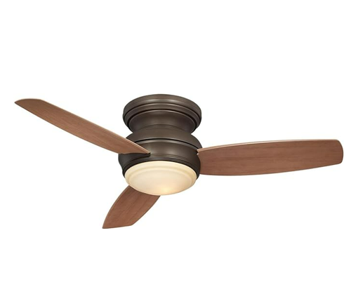 Minka Aire F594L Traditional Concept - 52" LED Flush Mount - 3 Blade Outdoor Ceiling Fan